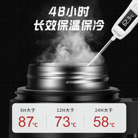Fuguang Large Capacity Stainless Steel Insulated Water Bottle for Travel and Outdoor, 1.9L-2.2L