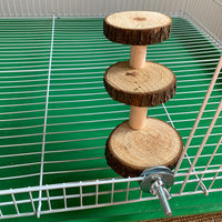 Wooden Pet Ladder for Hamsters and Parrots, Multi-Tier Climbing Toy