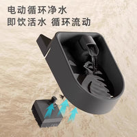 Automatic Pet Water Fountain and Food Dispenser with Stainless Steel Bowls for Cats and Dogs