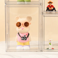 Clear Display Case for Action Figures, Blind Boxes, and Collectibles - Dustproof Storage Box
