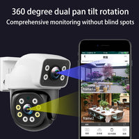 Dual-Lens 360° Rotating WiFi Outdoor Waterproof Security Camera