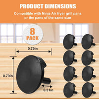 Air Fryer Accessories Kit: Silicone Bumpers, Grill Rack, Divider, Steaming Plate