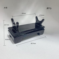 Resin Display Stand for Dzi Beads, Crystal Clusters, and Small Ornaments - Long Strip Base for Minerals, Raw Stones, and Jade