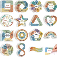 Sensory Decompression Stickers for Anxiety Relief - Textured Calming Patches