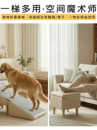 Womia Washable Non-Slip Pet Stairs Ramp for Dogs and Cats - Multi-functional Sofa Bed Ladder
