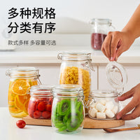 Glass Airtight Food Storage Jars with Lids for Pickles, Tea, and Fermentation