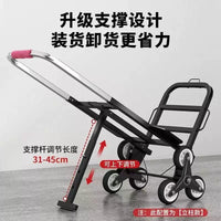 Foldable Stair Climbing Hand Truck with Wheels for Heavy Lifting and Moving
