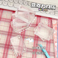 Mini Mahjong Acrylic Photo Frame with Strong Magnetic Closure for DIY Crafts