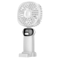 Portable USB Rechargeable Handheld Fan with Power Bank Function for Students