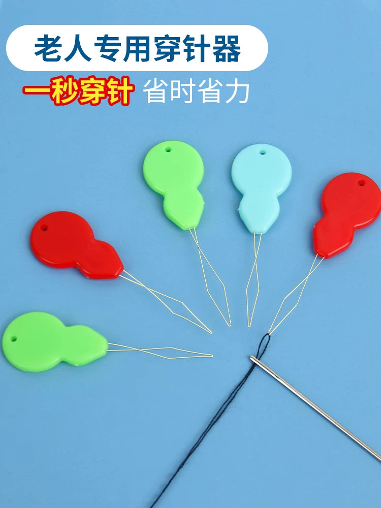 Automatic Needle Threader for Sewing Machines and Hand Sewing, Easy Threading Tool for Seniors
