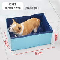 Foldable Pet Bath Tub Pool for Small to Medium Dogs and Cats
