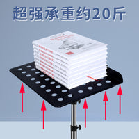 Portable Folding Music Stand for Guitar, Guzheng, Violin - Large Capacity Sheet Music Holder