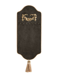 French Vintage Wall-Mounted Jewelry Organizer with Velvet Display for Necklaces and Earrings