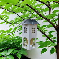Hanging Castle Bird Feeder for Garden & Patio Decoration