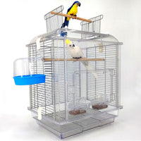 Large Transparent Bird Cage for Parrots, Peony, Budgerigar, Monk Parakeet, Cockatiel - Pet Cage with High Capacity
