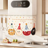 Kitchen Water Heater Gas Pipe Cover Curtain with Magic Tape, Decorative Dust Cover for Radiator Electric Meter Box