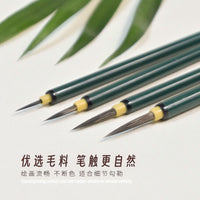 Fine Weasel Hair Detail Paint Brush for Traditional Chinese Painting, Calligraphy, Pottery, and Watercolor