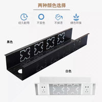Under-Desk Cable Management Tray for Office Desks, U-Shaped Wire Organizer for Computer Tables