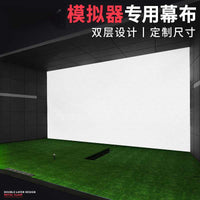 Indoor Golf Simulator Screen, Double-Layer Impact Projection Screen for Outdoor Use