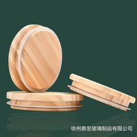 Pine Wood Lid for Silicone Cups, Mugs, and Storage Jars - Round or Straight Edge