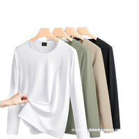 Men's Modal Cotton Long Sleeve Crew Neck T-Shirt