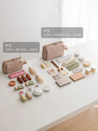 Lazy Corner Portable Travel Cosmetic Bag Large Capacity Waterproof Toiletry Organizer for Skincare and Makeup