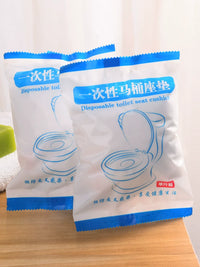 Disposable Toilet Seat Covers for Travel and Hotel Use, Non-Woven Fabric