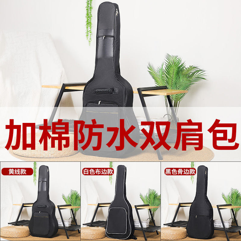 Waterproof Padded Guitar Gig Bag for Acoustic Guitars 38-41 Inch with Dual Shoulder Straps
