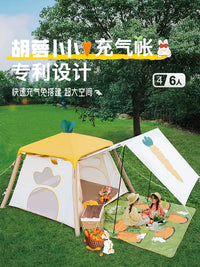 Himalayan Carrot Inflatable Tent for Outdoor Camping, Kids' Play, Picnic, and Indoor Overnight Stays