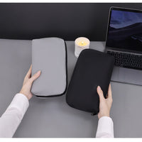 Men's Wear-Resistant PU Leather Digital Organizer Clutch Bag for Business Travel