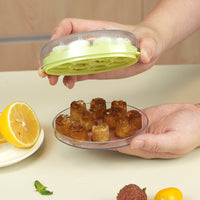 10-Grid Round Ice Ball Maker Mold with Lid for Refrigerator, Creative Ice Cube Tray