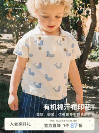 Whitewheat Kids' Cotton Polo T-Shirt for Boys and Girls, Summer Short Sleeve Top