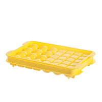 Food Grade Silicone Ice Cube Tray with Lid and Storage Bin, Large Capacity Ice Ball Maker Mold Set with Scoop