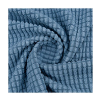 190g Fleece Jacquard Corn Kernel Grid Stretch Fabric for Sofa Covers and Chair Upholstery