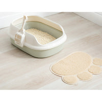 Pet Paw Print Cat Litter Mat - Non-Slip & Leak-Proof Litter Trapper Pad
