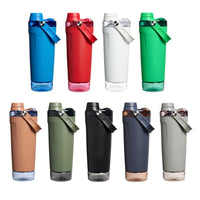304 Stainless Steel Insulated Shaker Bottle with Handle for Gym, Outdoor, and Car Use