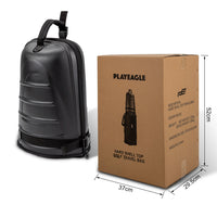 PlayEagle Hard Shell Golf Travel Bag with Wheels for Air Transport