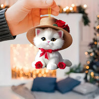 Acrylic Animal World Christmas Tree Ornaments Party Pendants