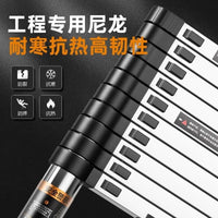 Telescopic Ladder with Hooks, Stainless Steel Straight Ladder for Engineering, Lifting, Retractable, Folding Ladder with Detachable Hooks