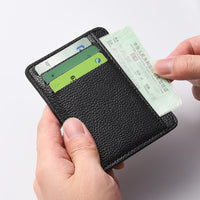 Fashionable Lychee Pattern Multi-Card Slot Wallet with Coin Purse