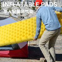 Outdoor Inflatable Sleeping Pad for Camping, Self-Inflating Air Mattress for Tent, Single Person Air Cushion for Overnight Stays