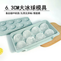 Large Sphere Ice Cube Mold for Whiskey and Cocktails, Food-Grade Plastic Ice Tray