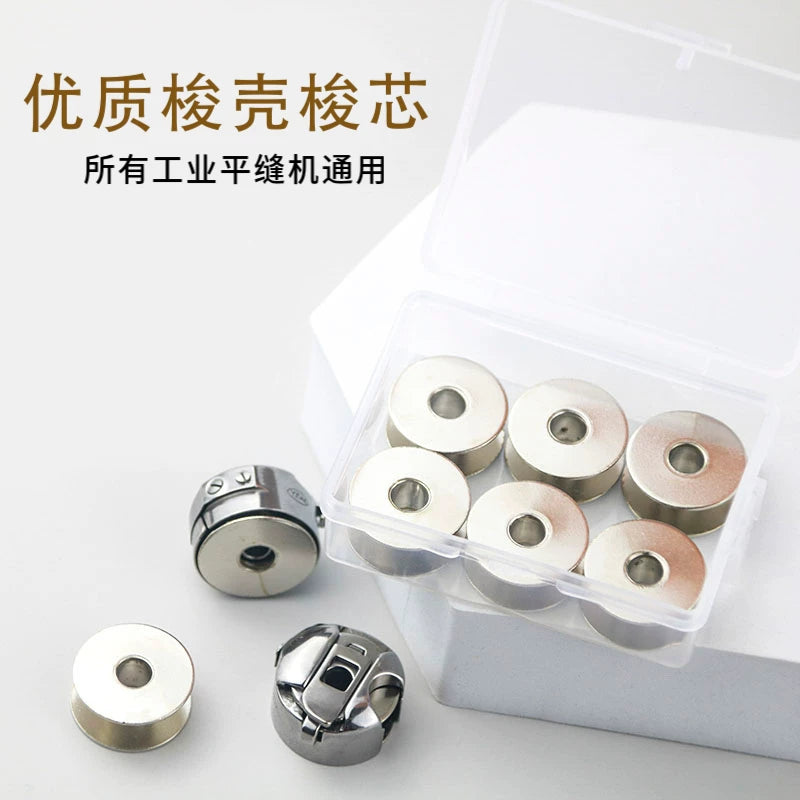 Industrial Sewing Machine Bobbins and Bobbin Cases for Flat Stitch Machines