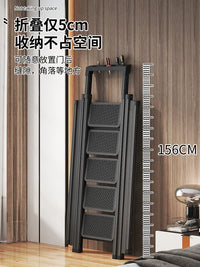 Foldable Telescopic Ladder with Drying Rack, Multi-functional Aluminum Alloy A-Frame Ladder for Home Indoor/Outdoor Use