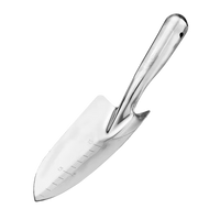 Heavy-Duty Stainless Steel Garden Trowel and Rake Set for Potting and Transplanting