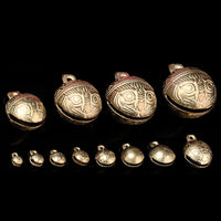 Tiger Head Brass Bell Charms for Pets and DIY Crafts