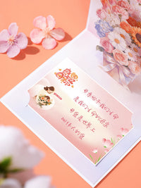 3D Pop Up Flower Bouquet Greeting Card for Mother's Day, Nurse's Day, Birthday, Thank You, All Occasions