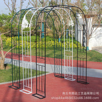 Metal Garden Arch Trellis for Climbing Plants, Roses, and Outdoor Wedding Decor