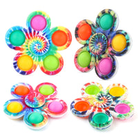 Five-Finger Camouflage Pop Fidget Spinner Toy for Stress Relief and Sensory Play