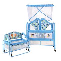 Baby Crib with Splicing Function, Mobile Bassinet, Two-in-One Stroller Bed for Newborns, Standalone Rocker with Drawer